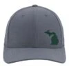 TravisMathew Michigan Outline Mens Hat -Sports Golf Shop 11789 GREYGREENLOGO