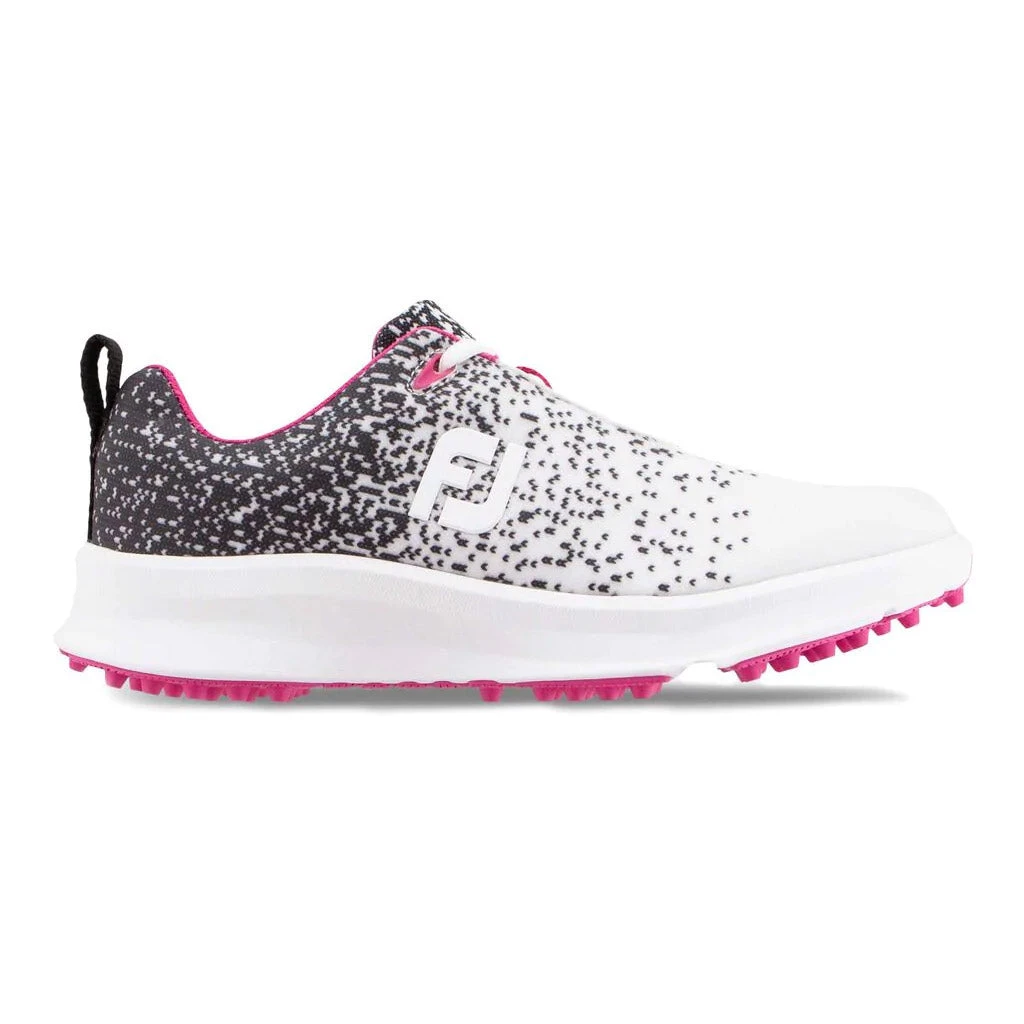 FootJoy Leisure White Black Womens Golf Shoes 3 FootJoy Leisure White Black Womens Golf Shoes