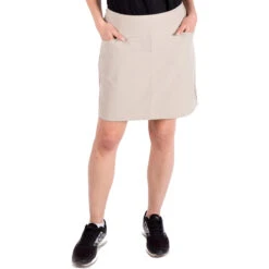 NVO Bianca 17in Womens Golf Skort -Sports Golf Shop 18448 TAUPE071