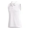 Adidas Golf Adidas Performance Girls Sleeveless Golf Polo -Sports Golf Shop 18718 WHITE