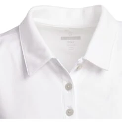 Adidas Golf Adidas Performance Girls Sleeveless Golf Polo -Sports Golf Shop 18718 WHITE 3