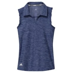 Adidas Golf Adidas Spacedye Girls Sleeveless Golf Polo