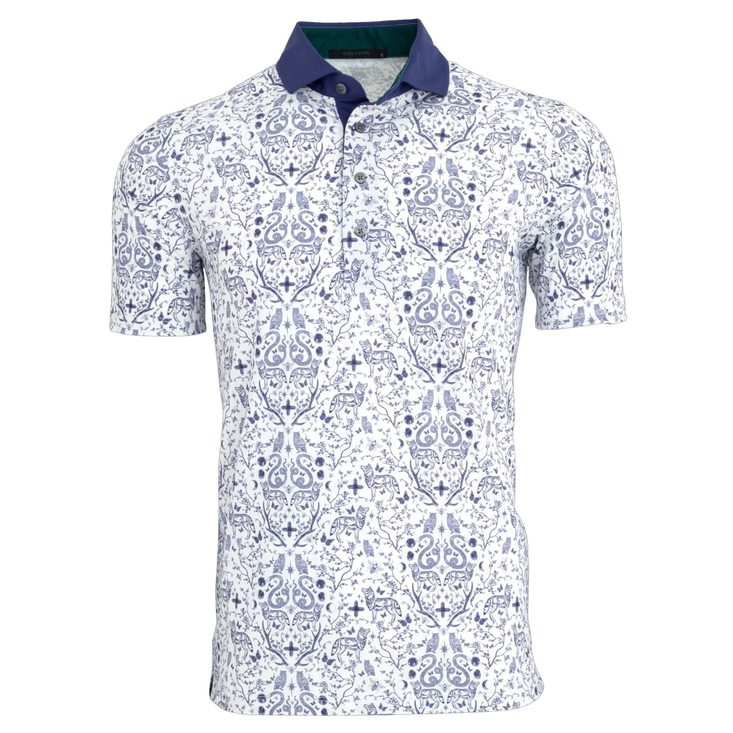 Greyson Garden Of Curiosities Mens Golf Polo 3 Greyson Garden Of Curiosities Mens Golf Polo