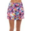 Lucky In Love Techno Tropic Midnight 12in Womens Golf Skort