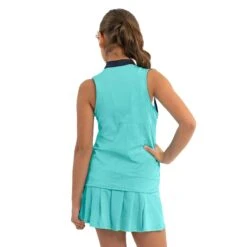 Lucky In Love Birdie Girls Sleeveless Golf Polo -Sports Golf Shop 20455 OPAL470 2