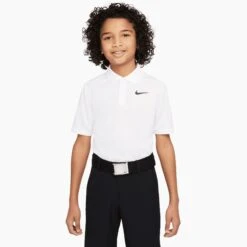 Nike Dri-FIT Victory Big Kids Boys Golf Polo -Sports Golf Shop 24413 WHITE100