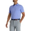 FootJoy Athletic Fit Solid Lisle Blue Violet Mens Golf Polo 2 FootJoy Athletic Fit Solid Lisle Blue Violet Mens Golf Polo -Sports Golf Shop 24688 BLUEVIOLET