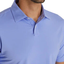 FootJoy Athletic Fit Solid Lisle Blue Violet Mens Golf Polo -Sports Golf Shop 24688 BLUEVIOLET 2
