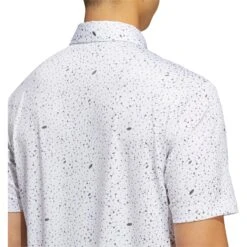 Adidas Golf Adidas Flag-Print Grey Hemp Mens Golf Polo -Sports Golf Shop 25096 GRY4HEMPGRY2 2 f8051624 eb69 4271 b7d6 31086d9dec96