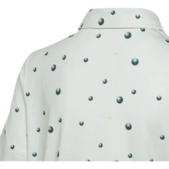Adidas Golf Ball Print Boys Golf Polo -Sports Golf Shop 26186 LINENGREEN334 2