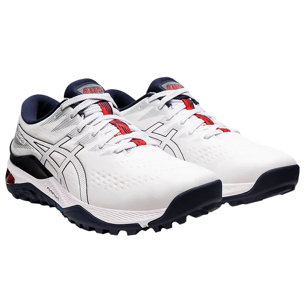 Asics Gel-Kayano Ace White Mens Spikeless Golf Shoes 3 Asics Gel-Kayano Ace White Mens Spikeless Golf Shoes