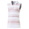 PUMA Golf Puma Stripe Sleeveless Girls Golf Polo -Sports Golf Shop 595685 01WHITE d3054ba8 1e4f 4b78 9f58 33428484eba3
